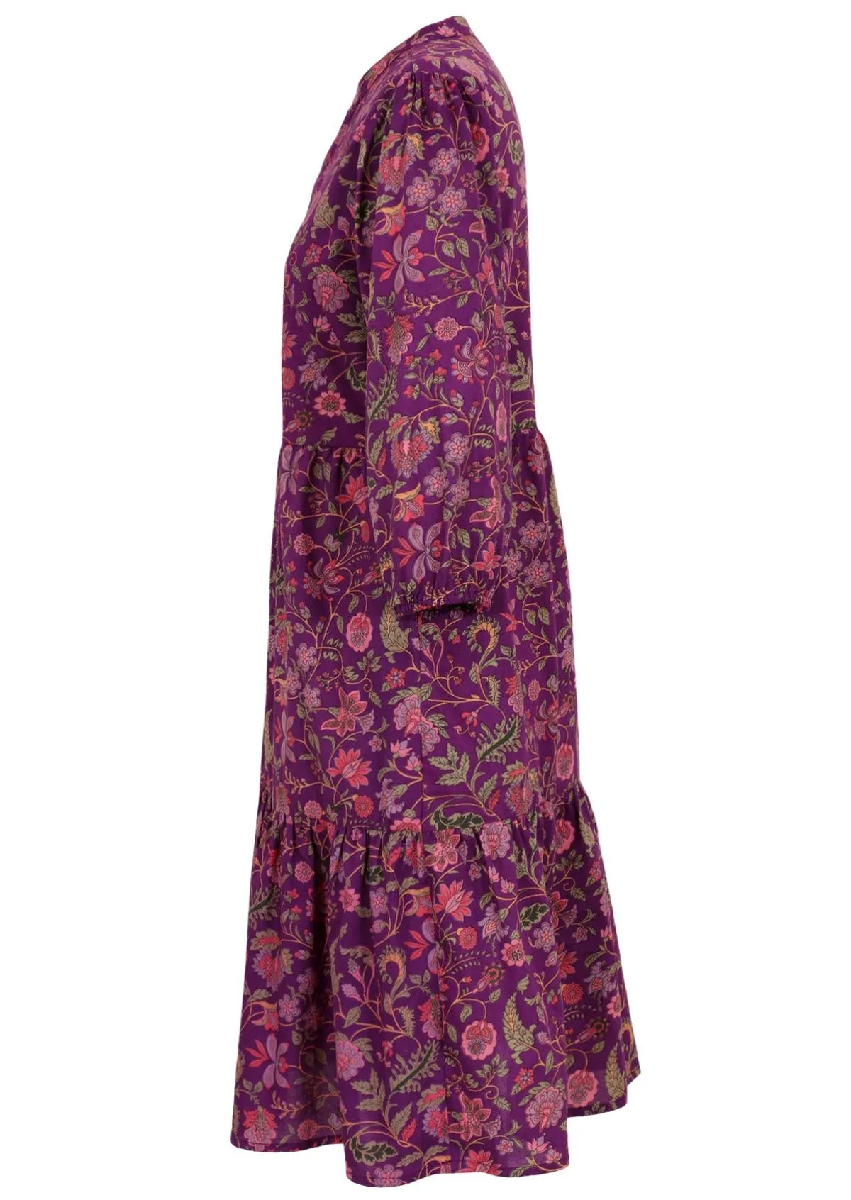 Tiered Midi Dress Amethyst