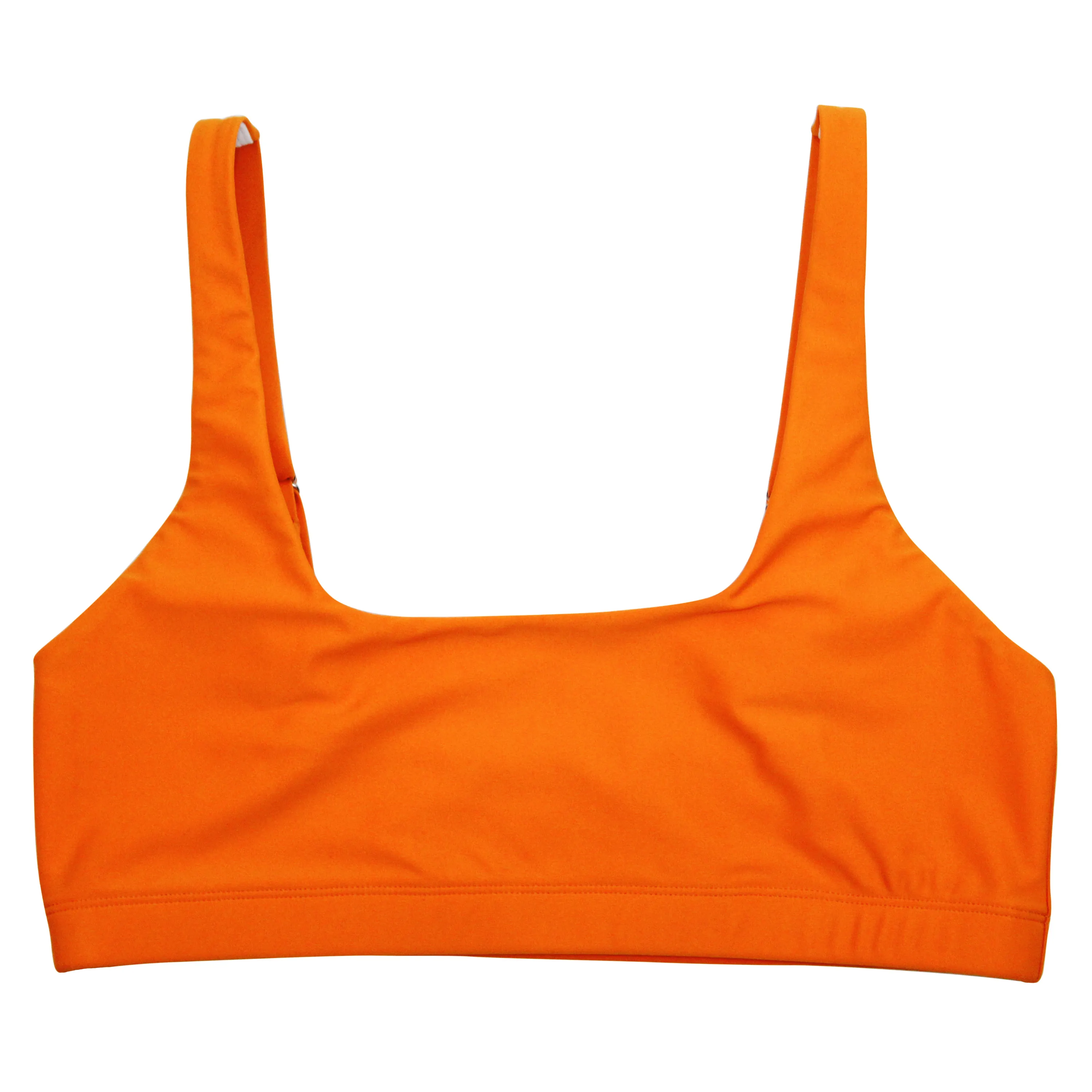 Women's Scoop Neck Bikini Top | "Orange"