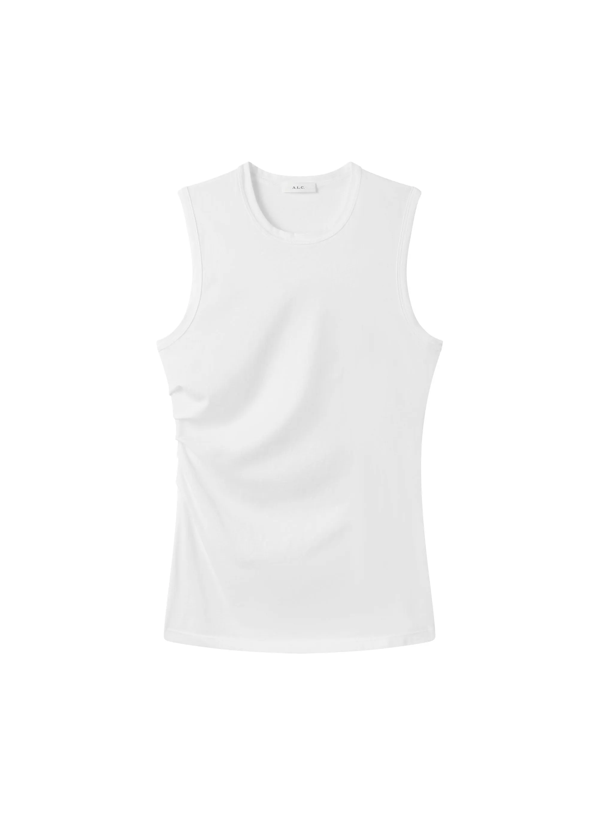 Zoey Cotton Ruched Tank